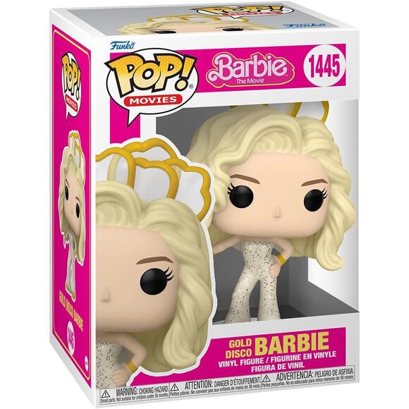 🔥Funko POP! Movies: Barbie The Movie - Gold Disco Barbie #1445 BNIB🔥 - Picture 1 of 3